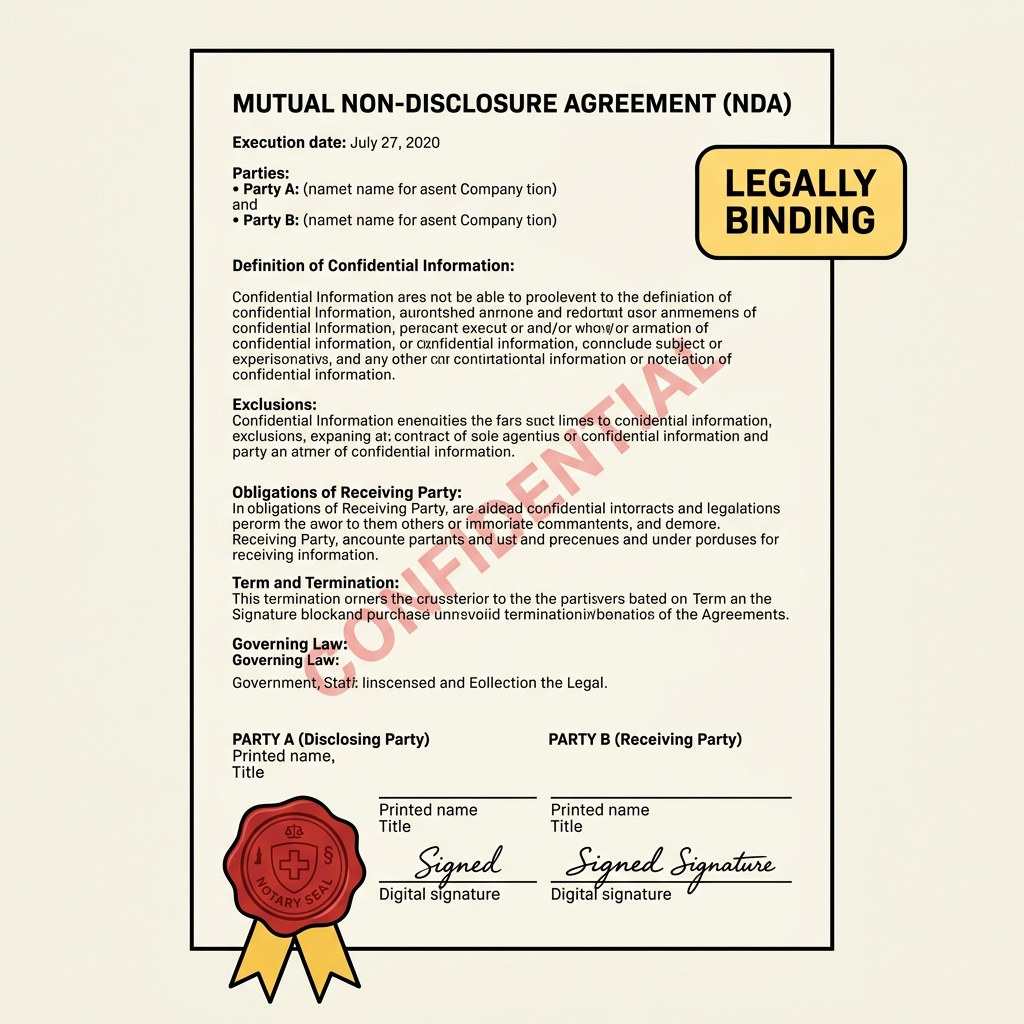 Executed Mutual Non-Disclosure Agreement Contract