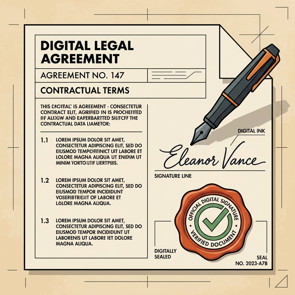 Digital E-Signature and Verification Seal